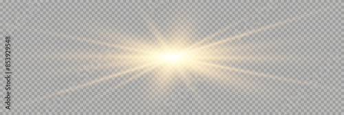 Vector transparent sunlight special lens flare light effect. PNG. Vector illustration.