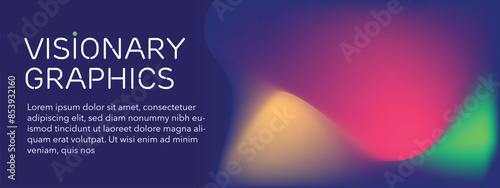 Graphics Template, neon light, gradient, mesh, visual banner, website, UX, UI, advertising, TV, commercial, ticket, admit one, raffle