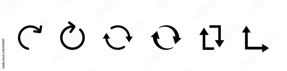 Arrows in circle. Round arrow set. Circular arrows vector sign. Arrows in circle. Round arrow set. Circular arrows vector sign.
