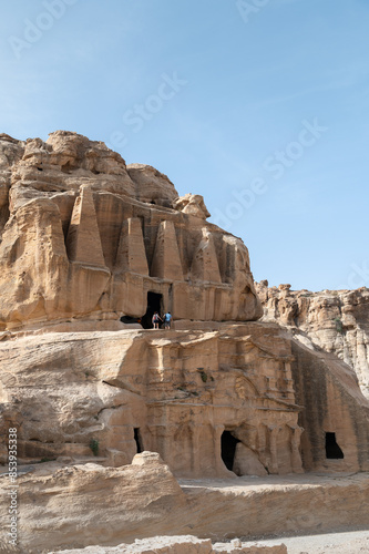 Petra  los bloques Djinn  Jordania.
