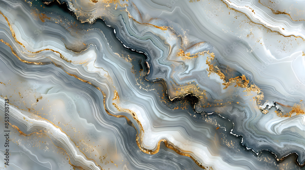 White gold marble texture background design.