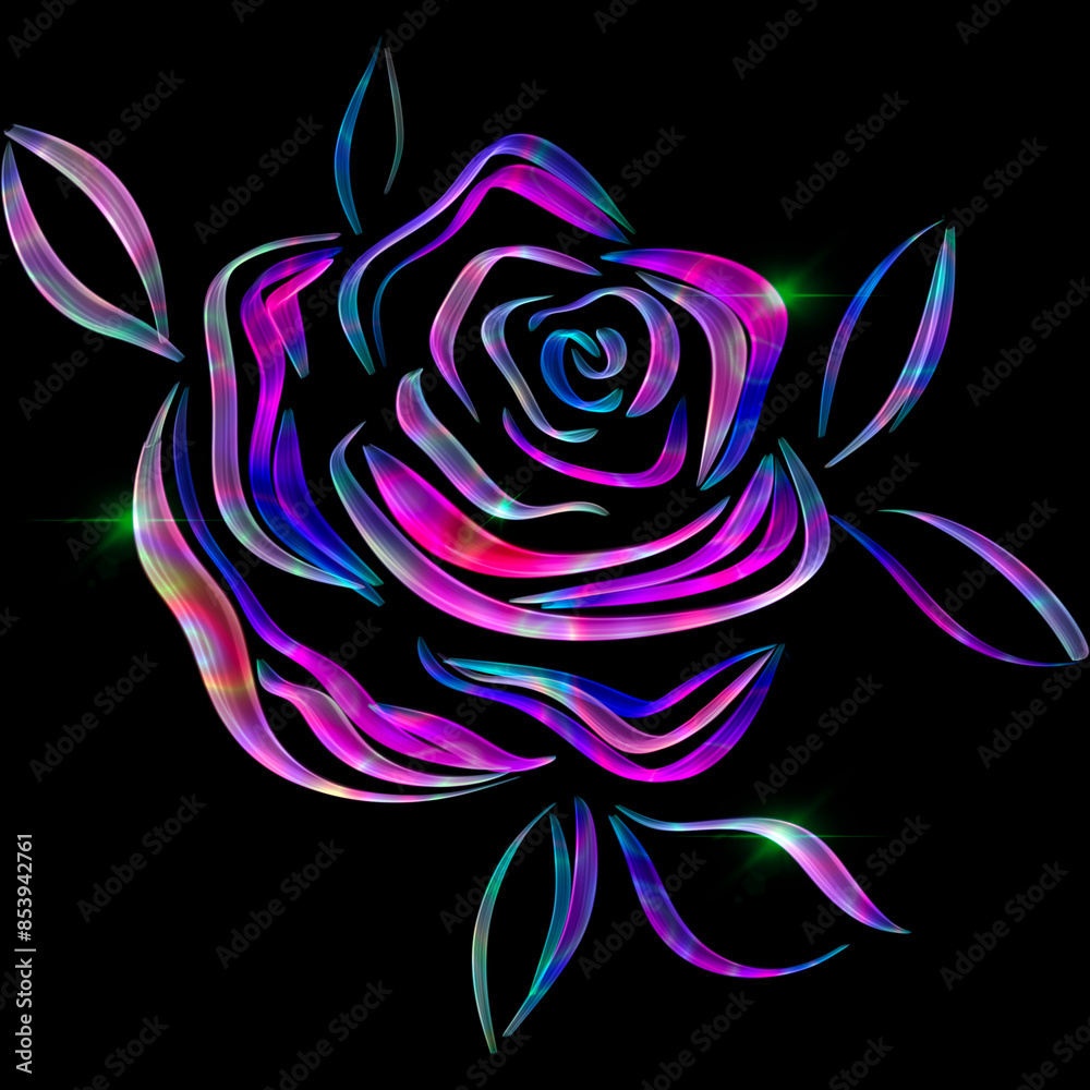 Stunning neon flower design, bursting with vibrant colors. This bold and contemporary artwork is perfect for fabric printing, adding a modern and lively touch to any fashion or home decor project Stunning neon flower design, bursting with vibrant colors. This bold and contemporary artwork is perfect for fabric printing, adding a modern and lively touch to any fashion or home decor project