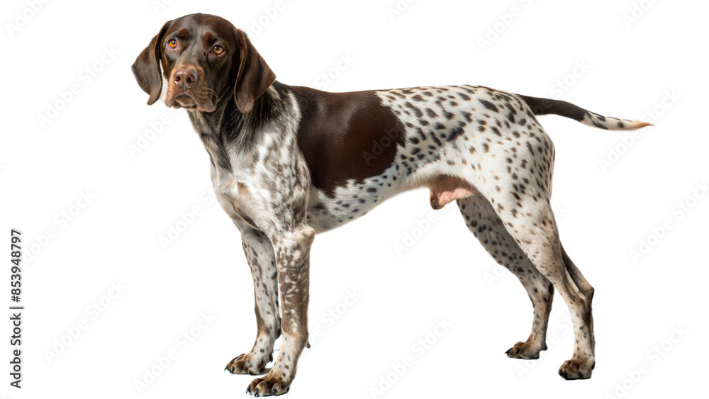 German Shorthaired pointer dog isolated on white background German Shorthaired pointer dog isolated on white background