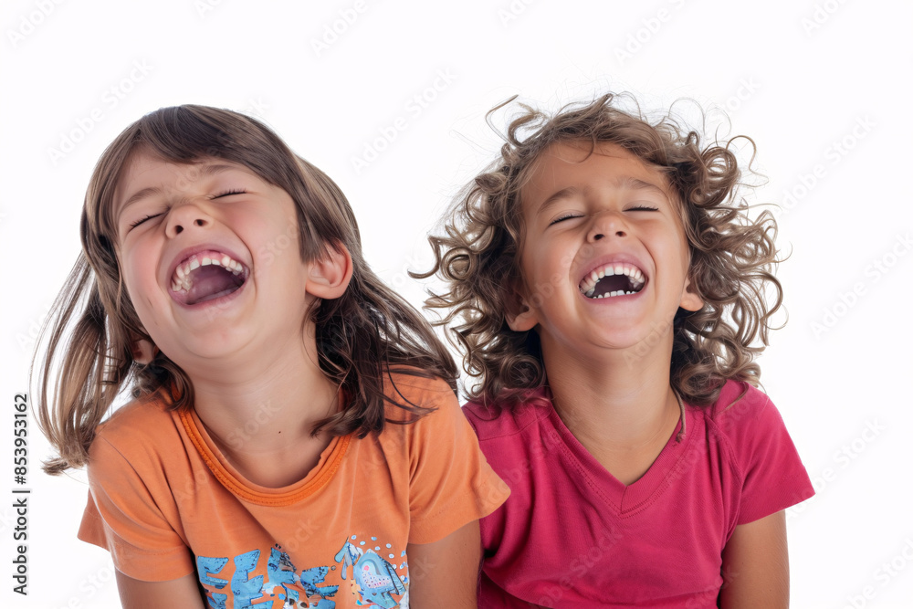 Happy kids having fun, isolated on white background. Suitable for children's events, advertising, and educational materials. Happy kids having fun, isolated on white background. Suitable for children's events, advertising, and educational materials.