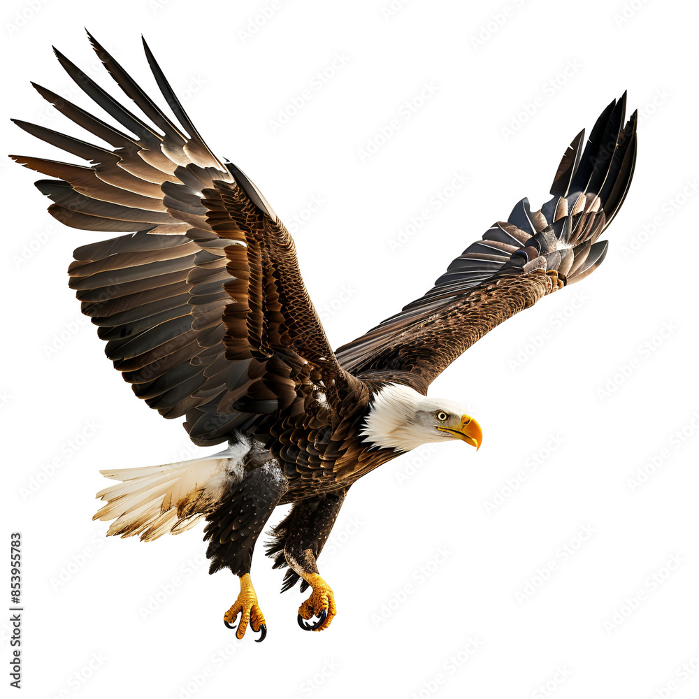 Fototapeta premium bald eagle in flight