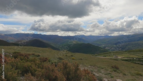 landscapes in the mountains of La Cabrera, León photo