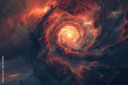 The image depicts a vibrant watercolor painting of Jupiter, the largest planet in our solar system.