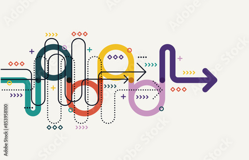 Abstract arrow direction. Technology background. High speed. Hi-tech