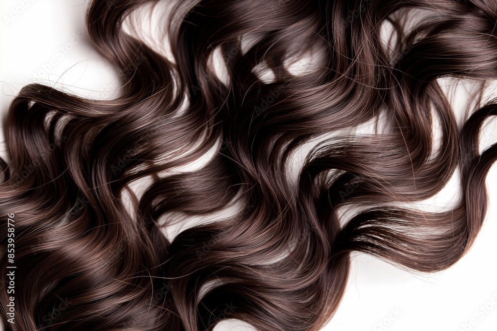 A long, dark brown hair with a shiny appearance, perfect for hair salon, hair advertisement A long, dark brown hair with a shiny appearance, perfect for hair salon, hair advertisement