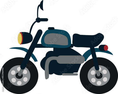 Minibike. Motorbike vector. Motorcycle art photo