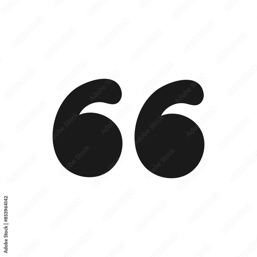 Quote mark, dialog vector icon Quote mark, dialog vector icon