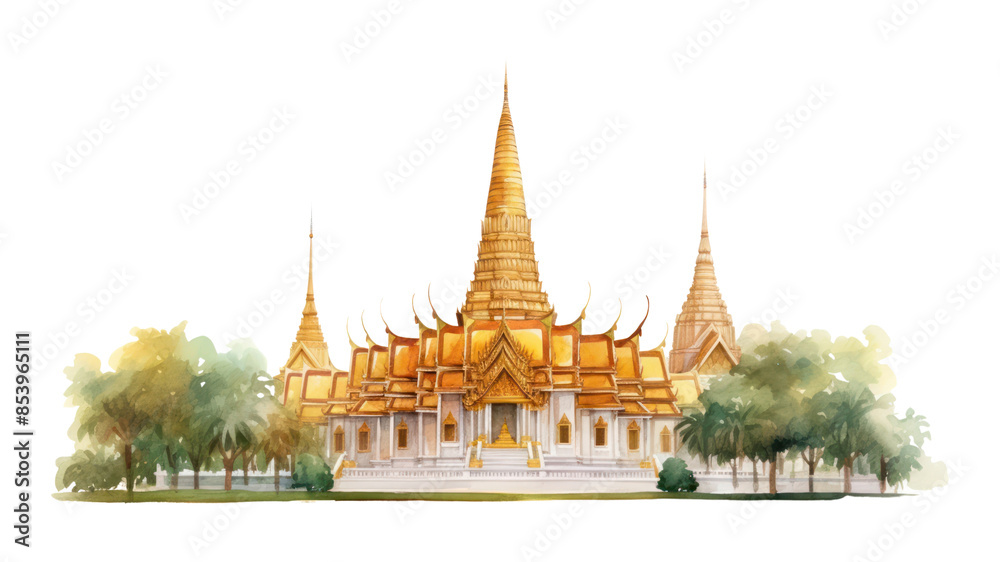 Obraz premium PNG Temple architecture building pagoda