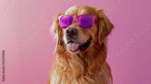 dog wearing a sunglasses © Alex