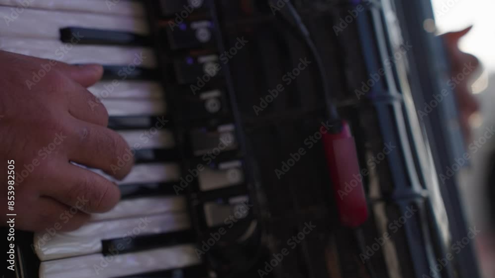 accordion playing detail close up accordion playing detail close up