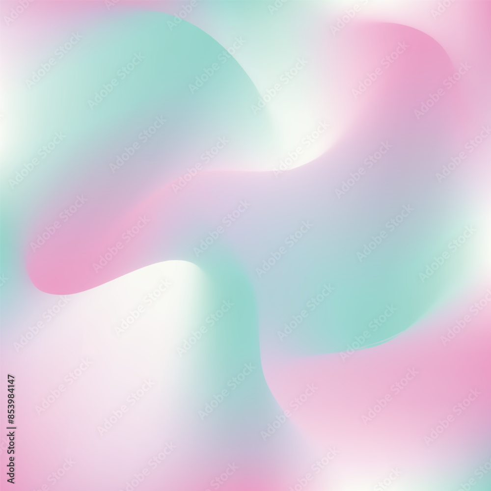 Fototapeta premium abstract colorful background. teal mint white pink kids pastel happy light color gradiant illustration. teal mint white pink color gradiant background 4K teal mint white pink kids pastel happy light 