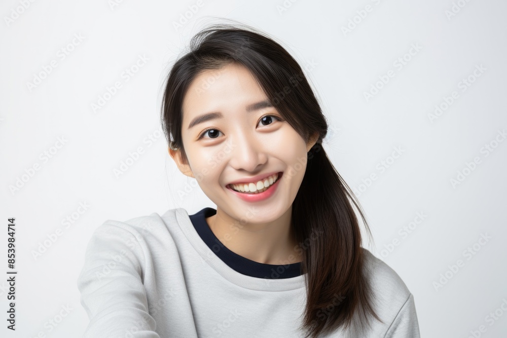pretty asian woman happy and surprised expression pretty asian woman happy and surprised expression