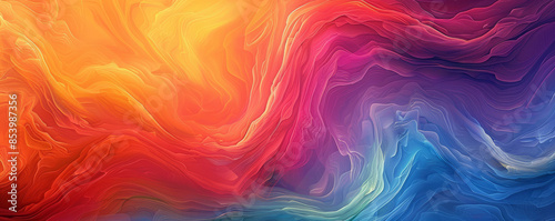 Wallpaper Mural A swirl of vibrant colors blending together, creating a mesmerizing pattern. Torontodigital.ca