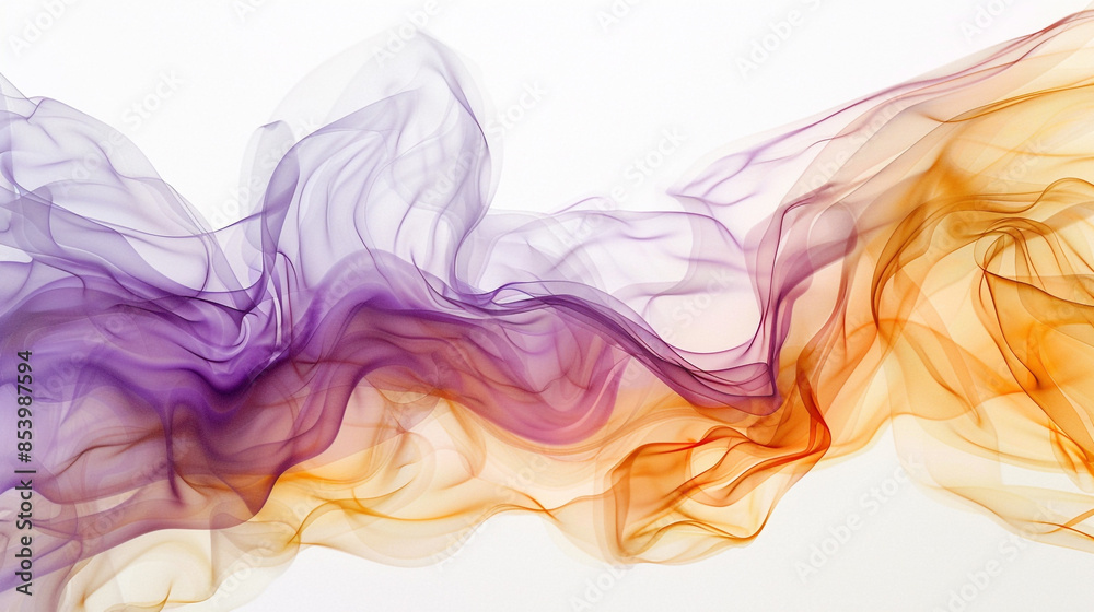 a calming watercolor with an ethereal feel, using purple, orange, ochre, and gold transitioning to a near-white background. a calming watercolor with an ethereal feel, using purple, orange, ochre, and gold transitioning to a near-white background.