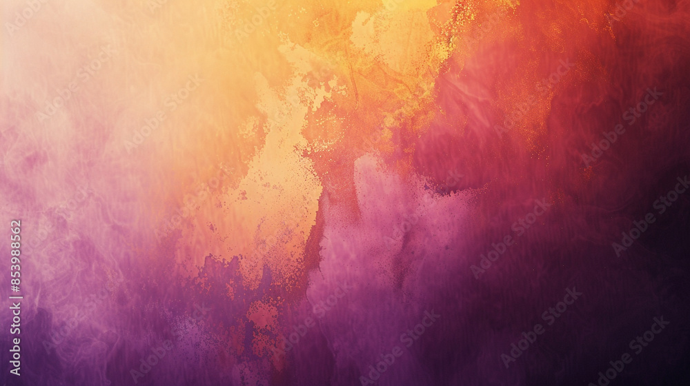a watercolor with an ethereal feel, featuring deep purple, orange, ochre, and gold tones transitioning to a light background. a watercolor with an ethereal feel, featuring deep purple, orange, ochre, and gold tones transitioning to a light background.
