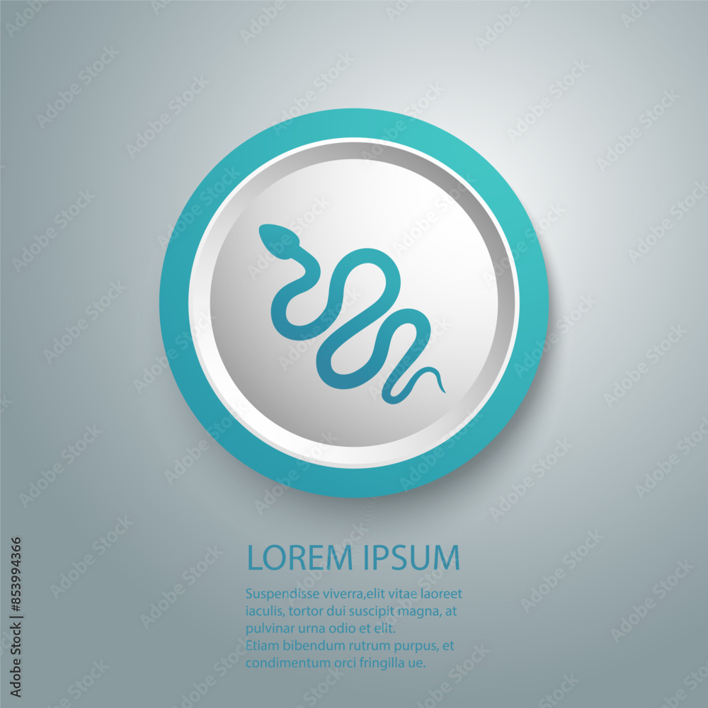 Snake icon vector glyph style design Snake icon vector glyph style design