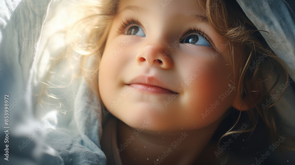 child's face, their eyes sparkling with innocence and wonder, captured in a moment of pure joy. child's face, their eyes sparkling with innocence and wonder, captured in a moment of pure joy.