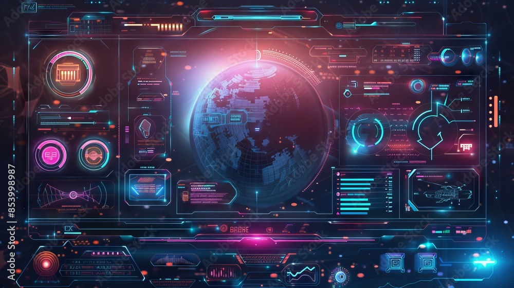 Technology concept UI design Technology concept UI design