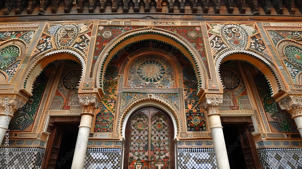 Ornate Archway with Mosaic Detail Ornate Archway with Mosaic Detail