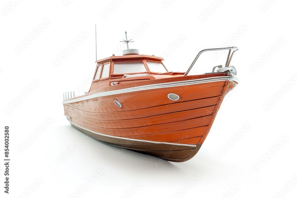 model of a motor boat under the white background model of a motor boat under the white background