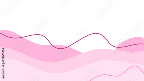 Third pastel pink shapes abstract background. flat pink design background. minimalist pink color background
