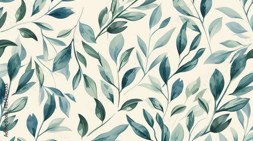 Leaf pattern wallpaper