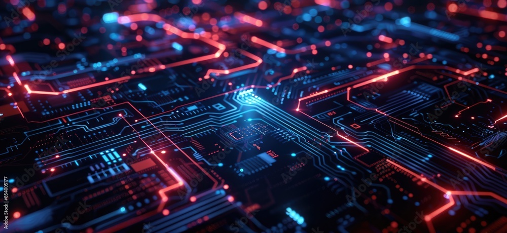 Abstract circuit board futuristic technology processing background. Network Background illustration. Abstract circuit board futuristic technology processing background. Network Background illustration.