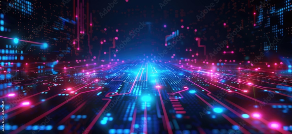 Fototapeta premium Abstract Technology Network Background. Network Background