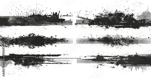 clear outlines and black filled, vector illustration on white background © milzamsaddadi