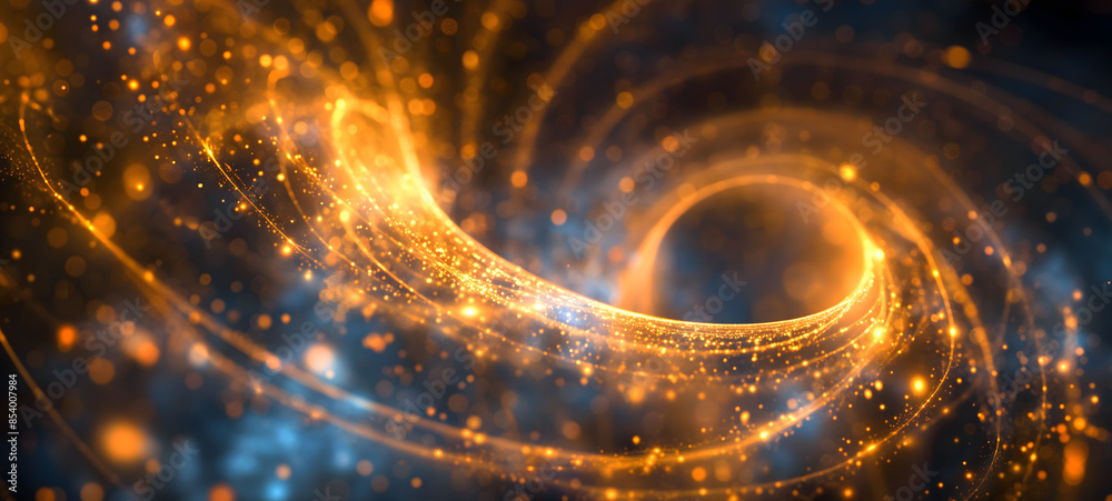 Ethereal Lights and Particles in a Cosmic Swirl Ethereal Lights and Particles in a Cosmic Swirl