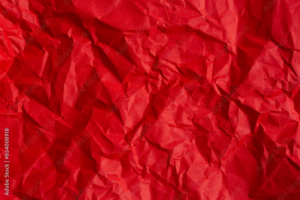 custom made wallpaper toronto digitalwrinkled red paper texture,Rectangular crumpled sheet of red paper on a white isolated background