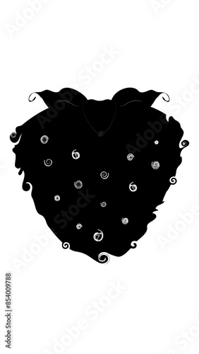 Black Strawberry illustration, logo, tattoo