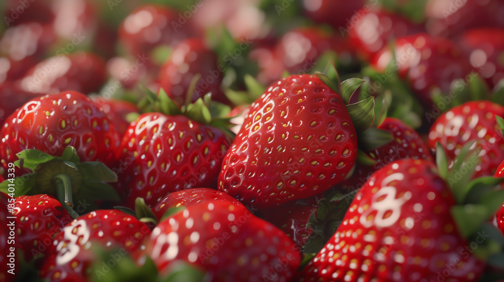 ripe strawberry antioxidants selective focus