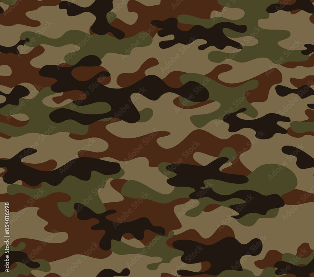 Fototapeta premium texture camouflage army seamless pattern, military uniform, forest pattern