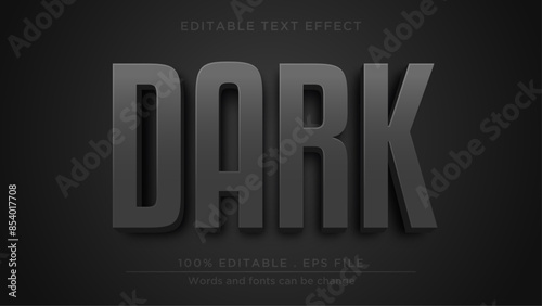 Dark editable text effect