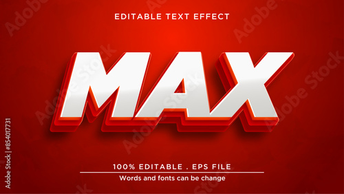 Red text effect. Bold text style for banner headline