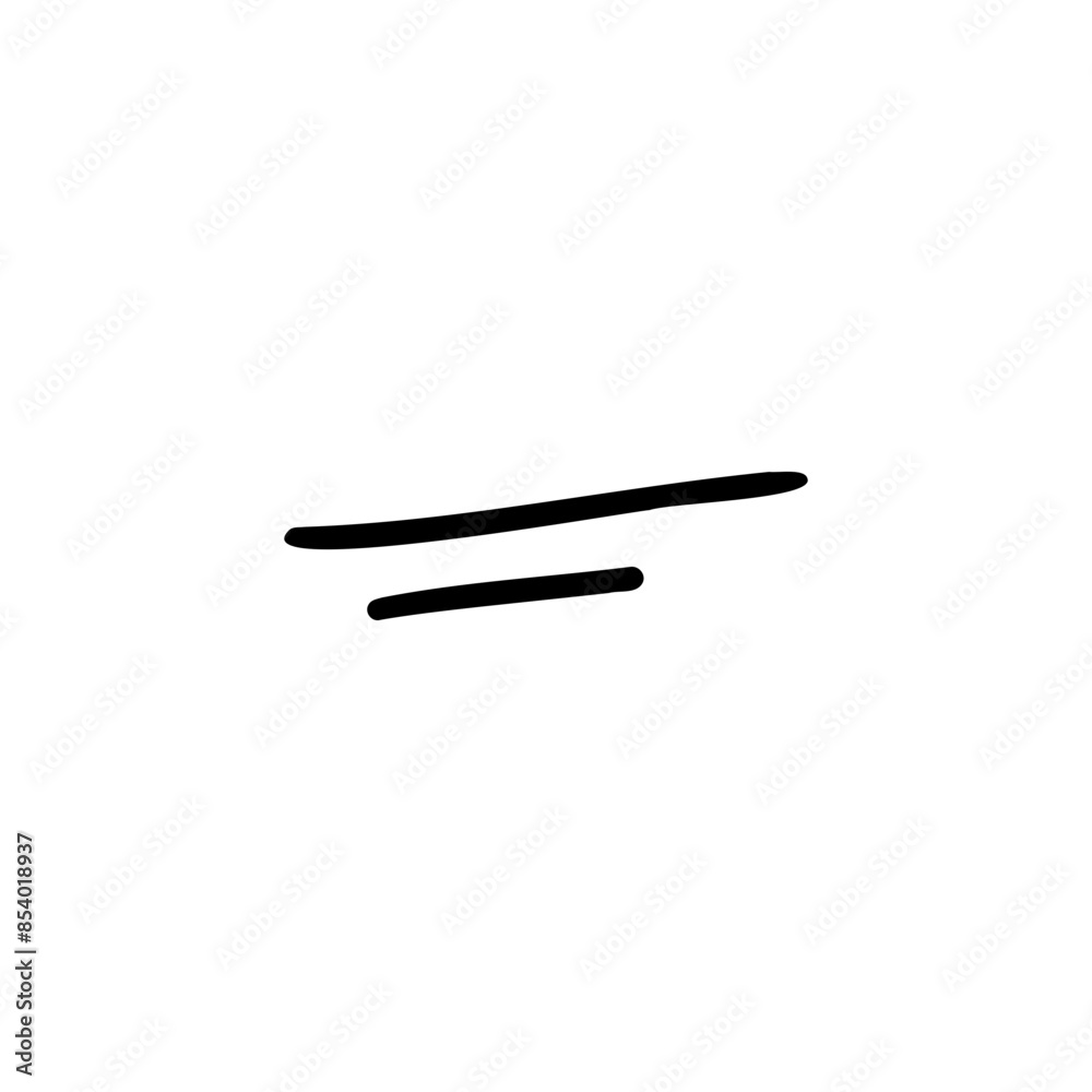 Icon of two decoration lines hand drawn. Suitable use for design, decoration, apparel, infographics, scrapbooks, yearbooks, children, kids inspiration and more Icon of two decoration lines hand drawn. Suitable use for design, decoration, apparel, infographics, scrapbooks, yearbooks, children, kids inspiration and more