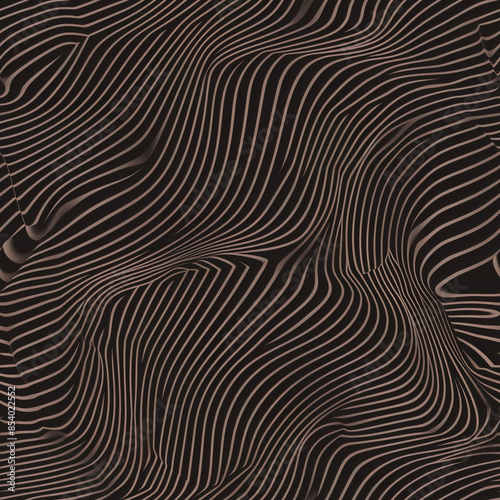 The image depicts a black and white hypnotic swirl on a black background.
