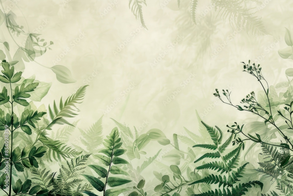 custom made wallpaper toronto digitalA collection of fresh green plants on a table or shelf