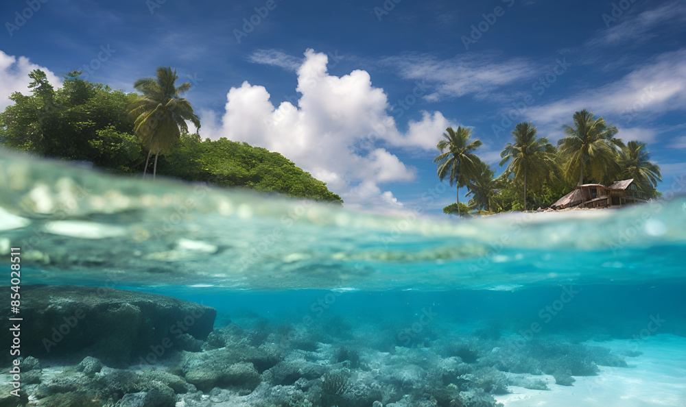 Underwater coral reefs seawater, underwater world Underwater coral reefs seawater, underwater world