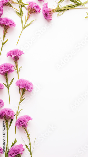 Wallpaper Mural Pink flowers border Torontodigital.ca