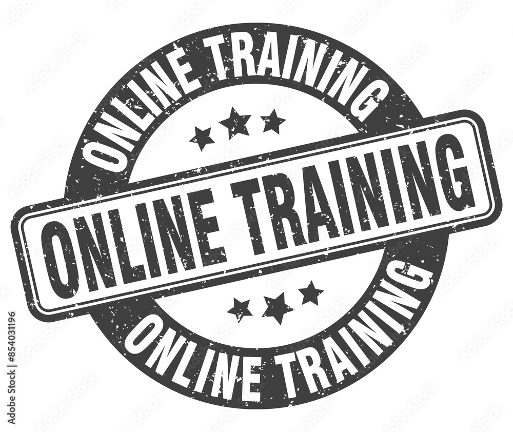 online training stamp. online training label. round grunge sign online training stamp. online training label. round grunge sign