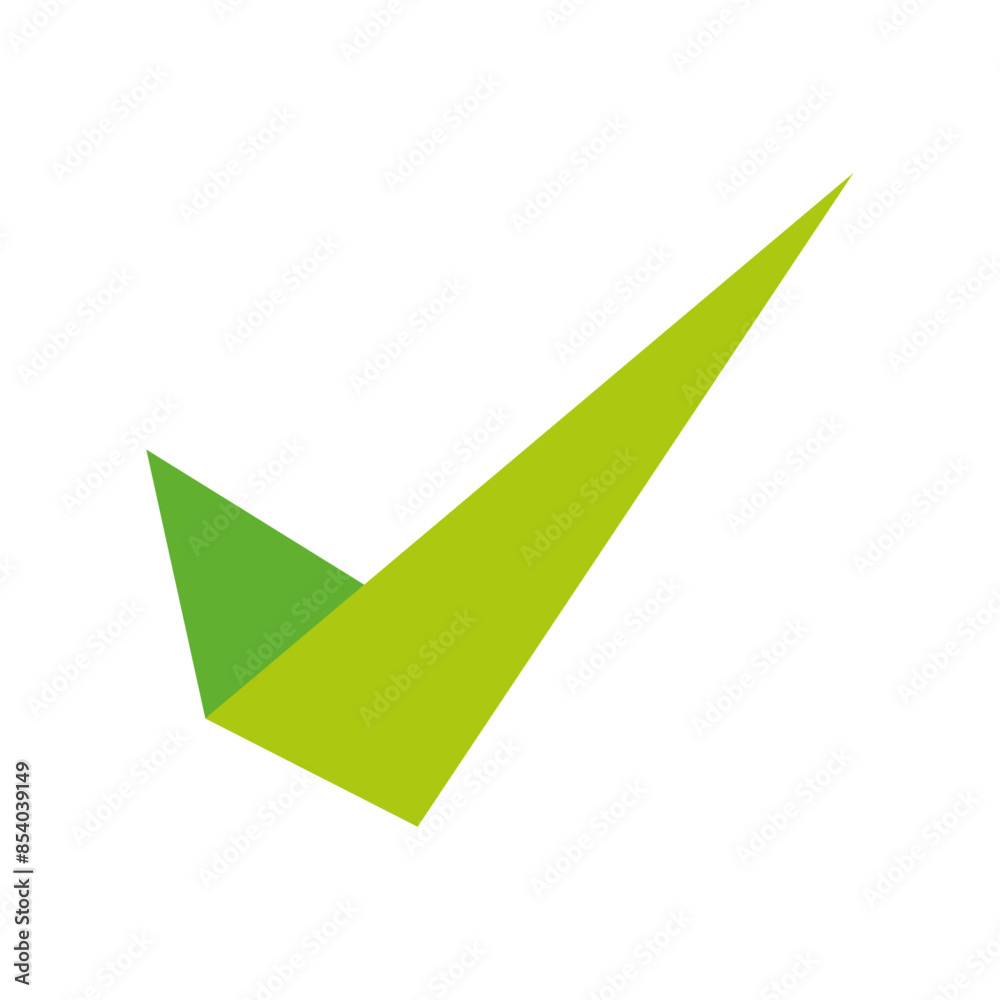 Green tick sign mark vector illustration design Green tick sign mark vector illustration design
