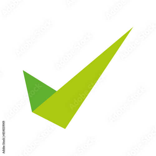 Green tick sign mark vector illustration design
