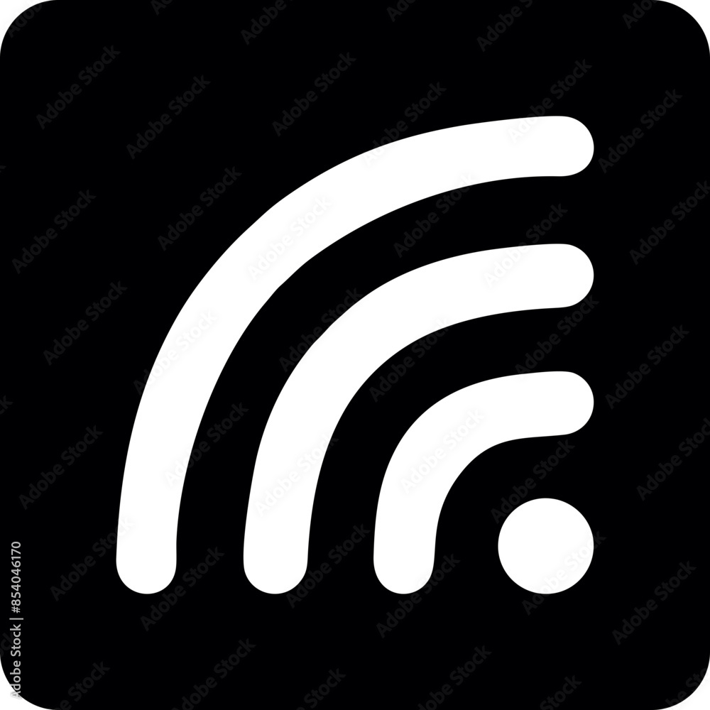 Wifi, wireless, internet signal icon logo template Wifi, wireless, internet signal icon logo template