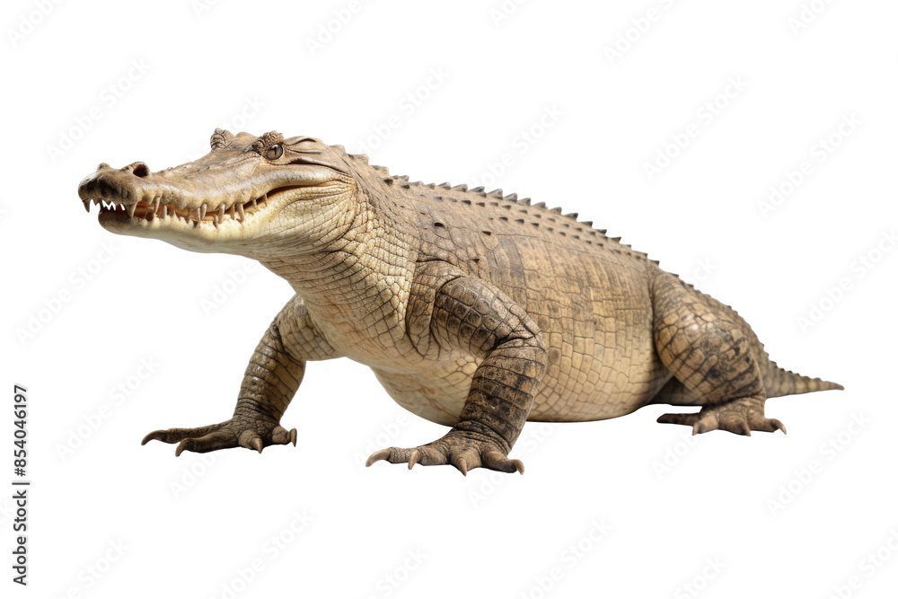 Naklejka premium crocodile on a transparant background, PNG, Generative AI